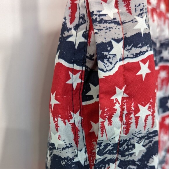 Columbia Red White Blue Patriotic Sandy Shores Board Shorts Trunks Boys 10 12 M - Picture 4 of 6